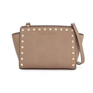 NWOT MICHAEL Kors Lg Selma Purse in Sand Dune